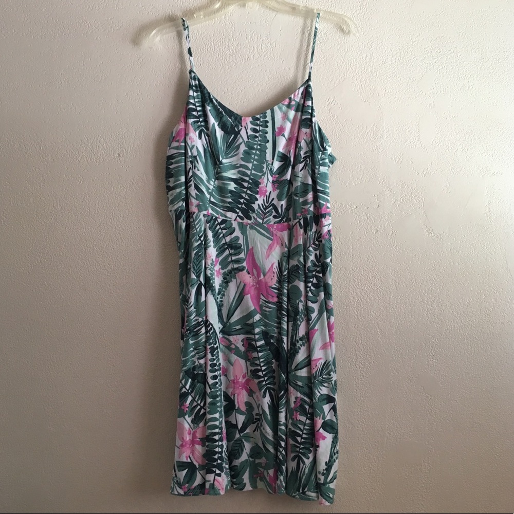 Floral Fit & Flare Cami Dress- Old Navy